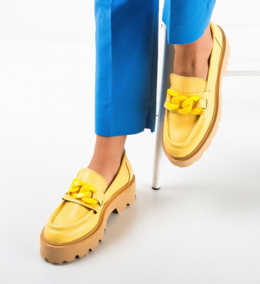 Καθημερινά παπούτσια Ujamala Κίτρινα
