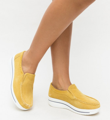 Καθημερινά παπούτσια Verno Κίτρινα