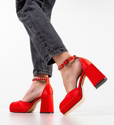 Παπούτσια Flores Κόκκινα
