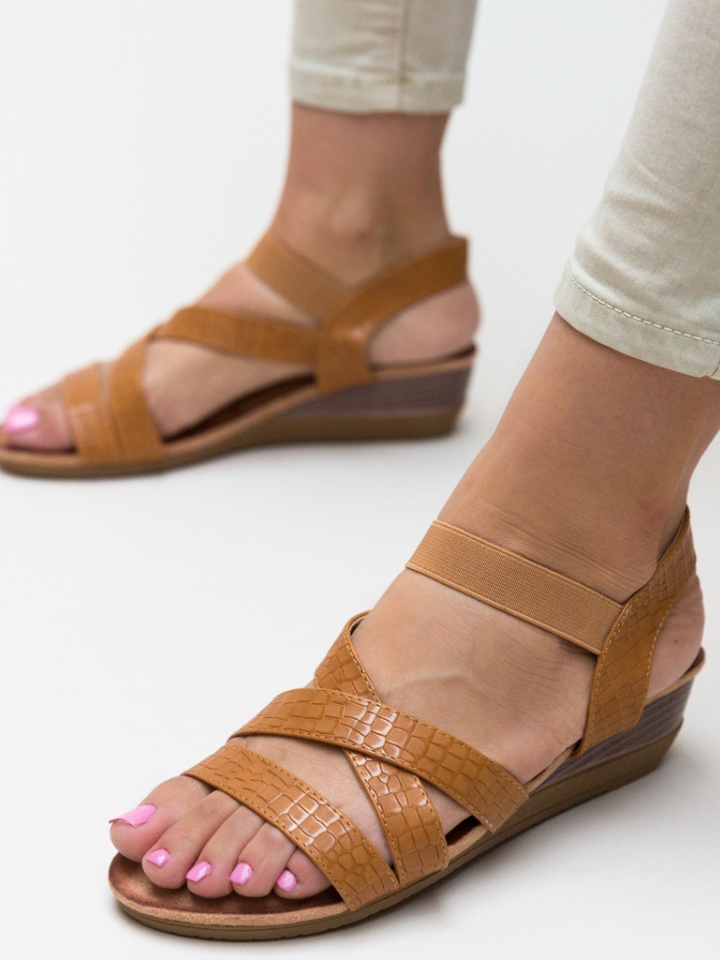 Sandali con plateau Camel REYNAL - Img 2