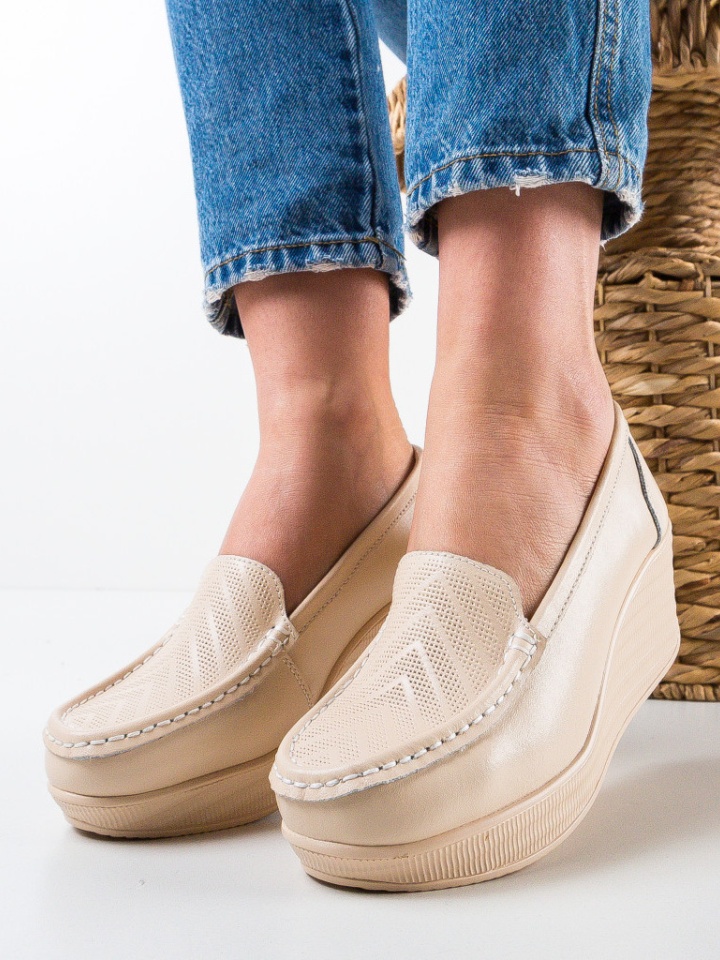 Scarpe casual Beige Ely - Img 4
