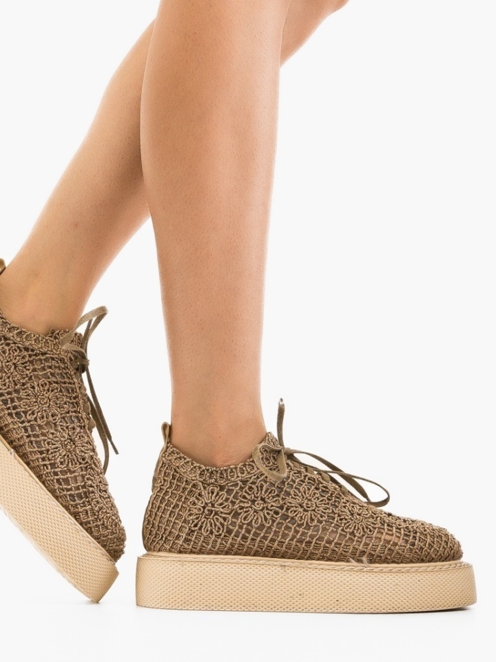 Scarpe casual Khaki Ystory - Img 3