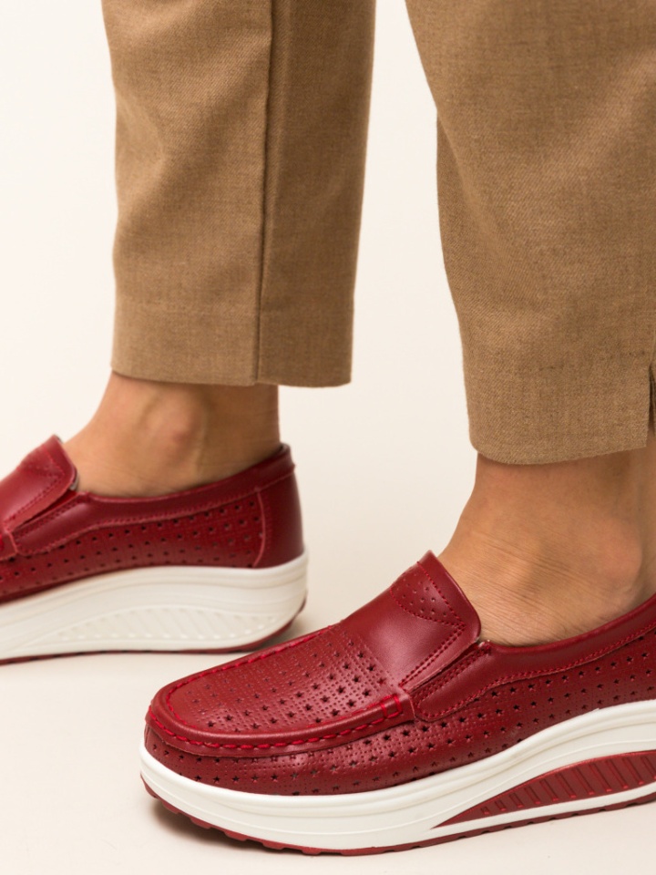 Scarpe casual Rosse Bicaz - Img 10