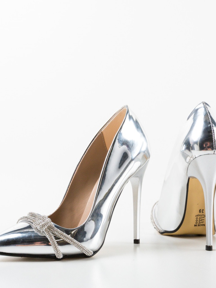 Scarpe da donna Argento Casette - Img 16