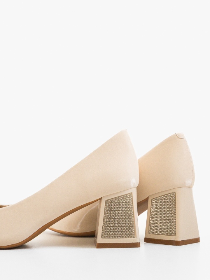 Scarpe da donna Beige Harrel - Img 4