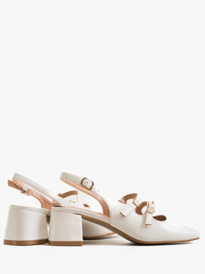 Scarpe da donna Bianche Wiktor - Img 4