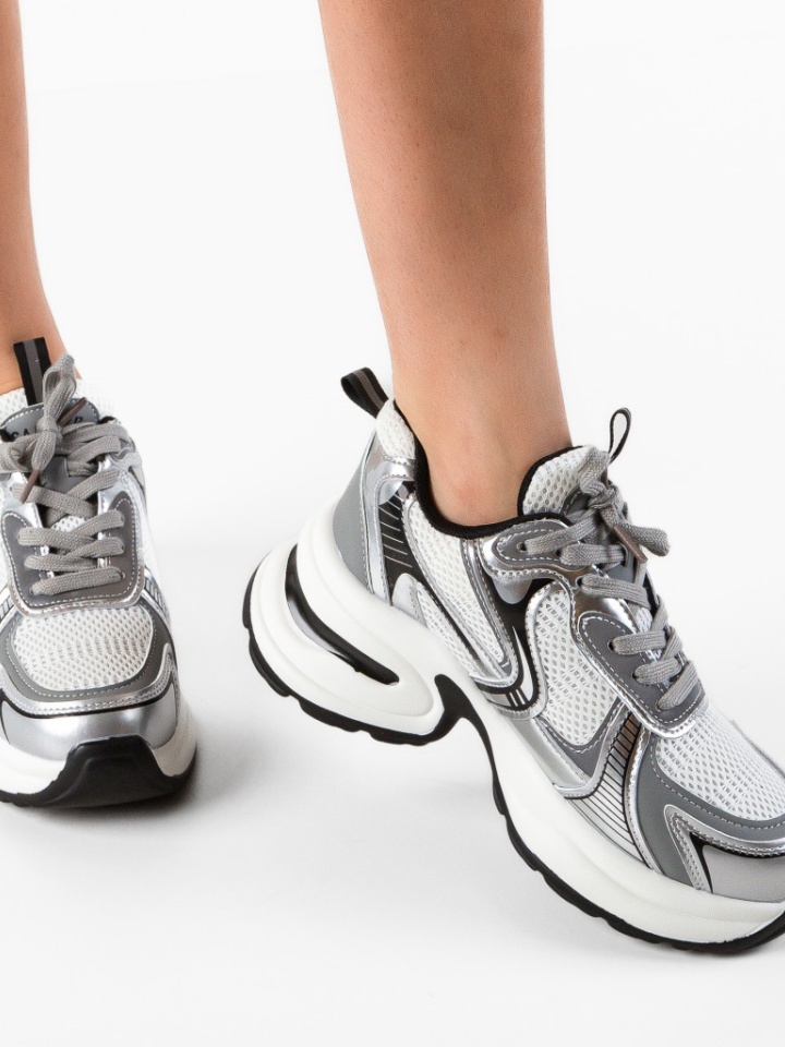 Scarpe sportive Argento Sallyb - Img 2
