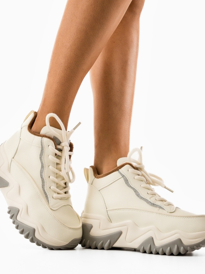 Scarpe sportive Beige Ergyna - Img 3