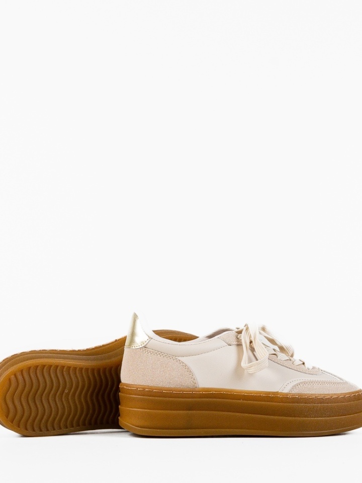 Scarpe sportive Beige Jaswin - Img 3