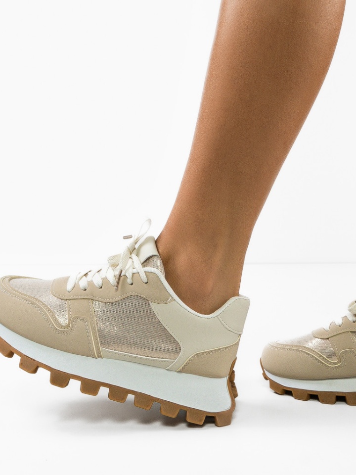 Scarpe sportive Beige Riya - Img 3