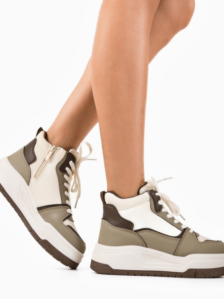 Scarpe sportive Khaki Okayta - Img 2