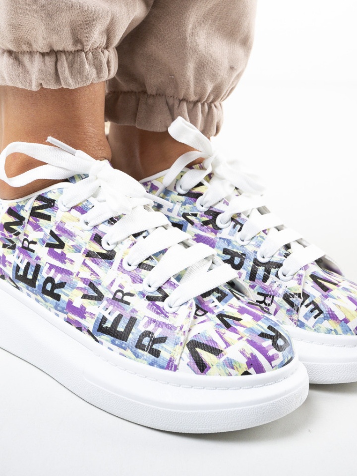 Scarpe sportive Viola Alfabet - Img 9