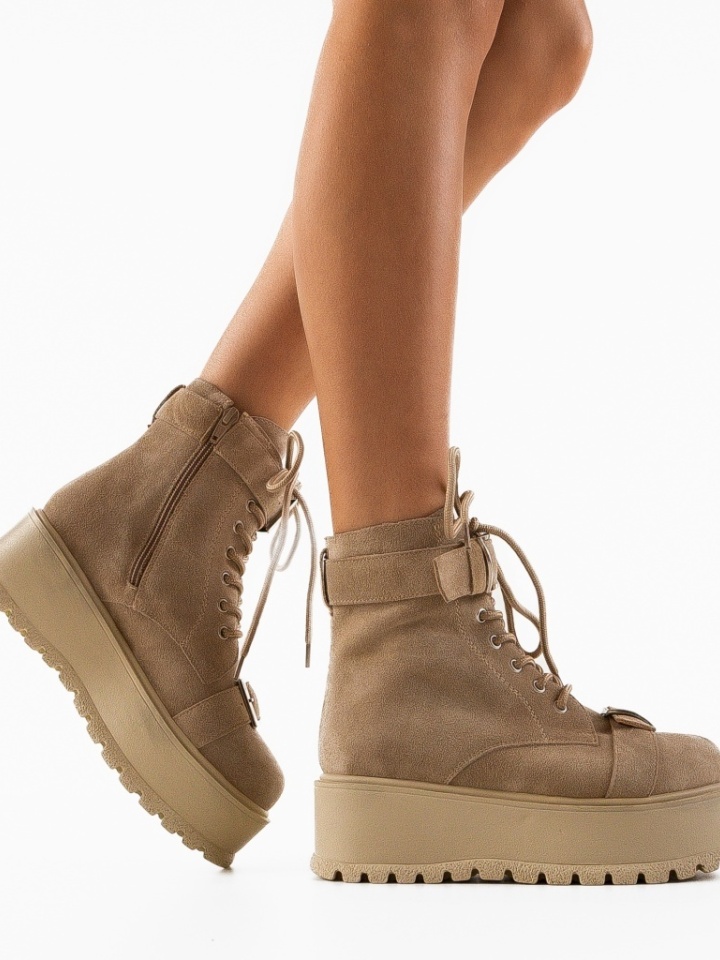 Tronchetti da donna Beige Anton - Img 1