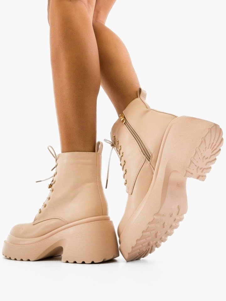 Tronchetti da donna Beige Bearr - Img 4