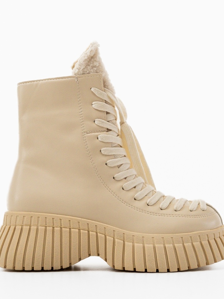Tronchetti da donna Beige Bonta - Img 4