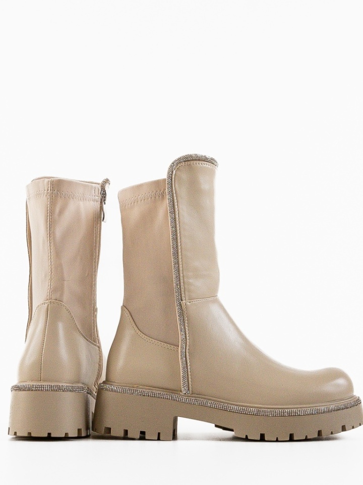 Tronchetti da donna Beige Haroo - Img 5