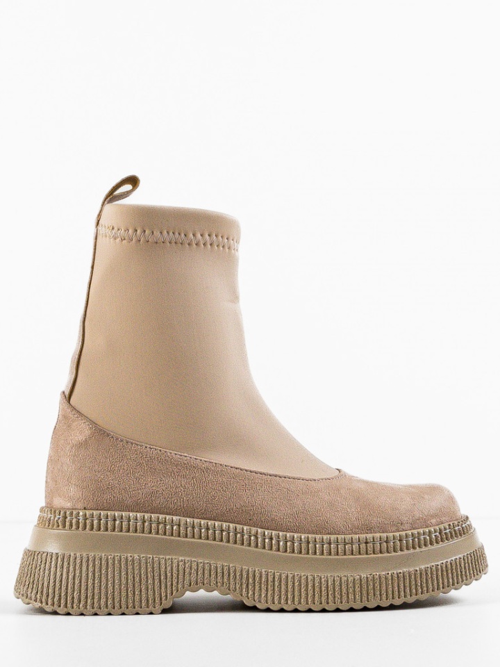 Tronchetti da donna Beige Herma - Img 5