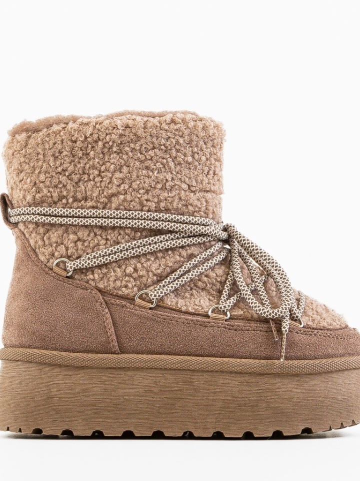 Tronchetti da donna Beige Kmile - Img 3