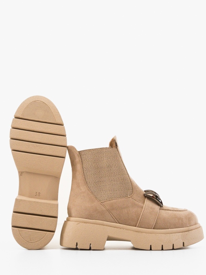 Tronchetti da donna Beige Krenzza - Img 5