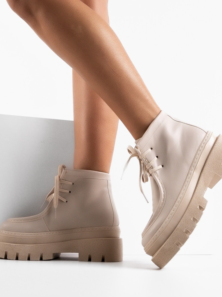 Tronchetti da donna Beige Pissa - Img 2