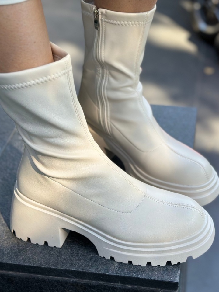 Tronchetti da donna Beige Shobha - Img 1