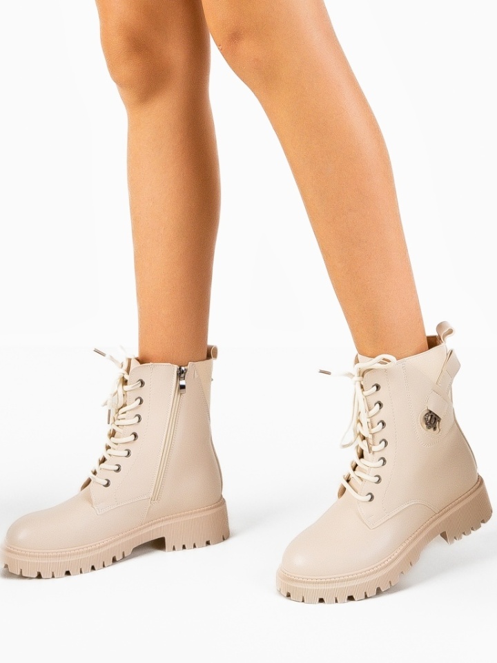 Tronchetti da donna Beige Tradale - Img 2