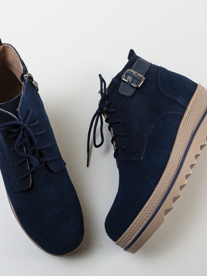 Tronchetti da donna Blu navy Kniz - Img 7