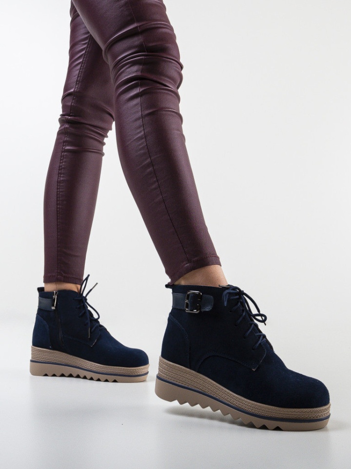 Tronchetti da donna Blu navy Kniz - Img 1