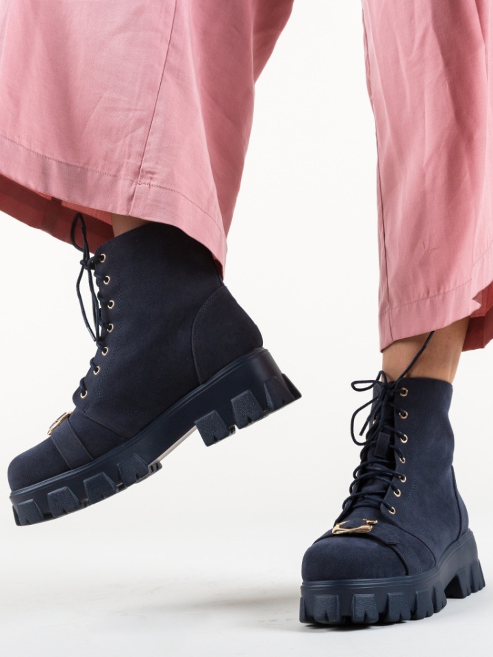 Tronchetti da donna Blu navy Raees - Img 5
