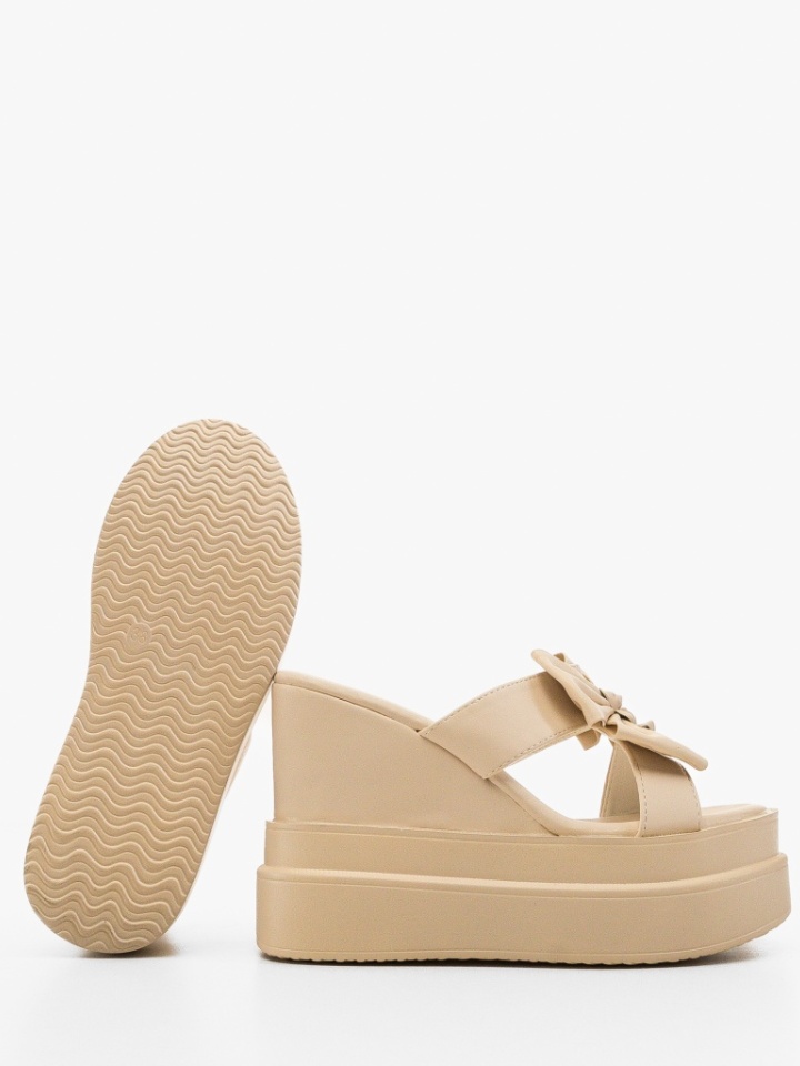 Sandali con plateau Beige Reteon - Img 4