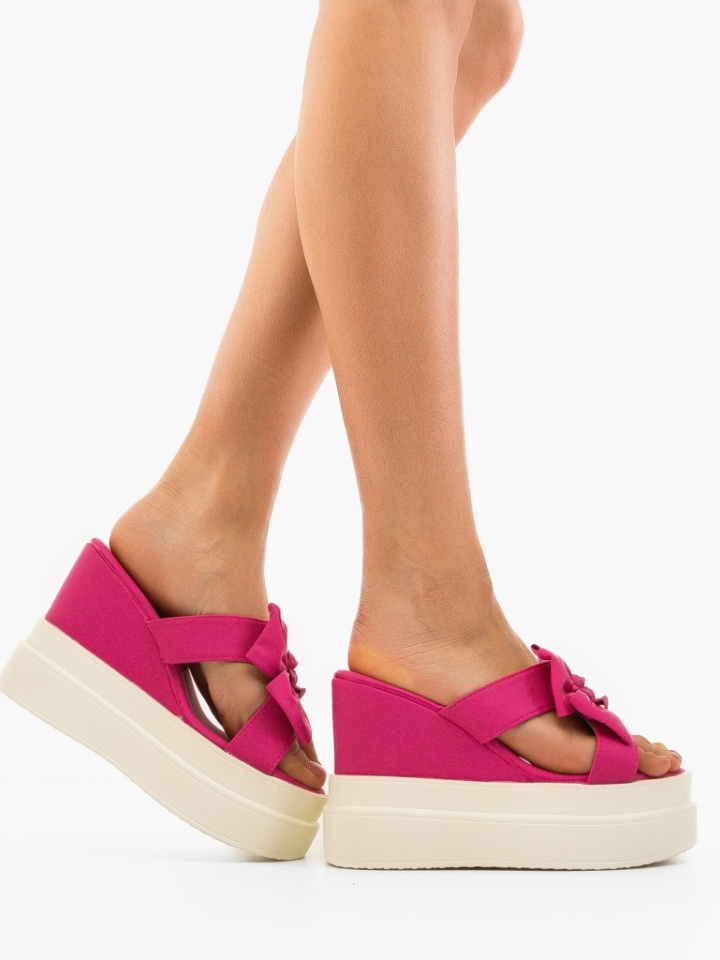 Sandali con plateau Fuchsia Reteon - Img 1