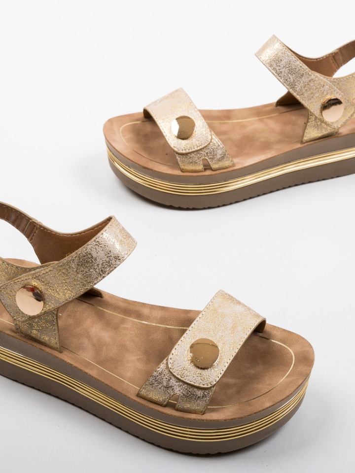 Sandali con plateau Oro Penty 2 - Img 15