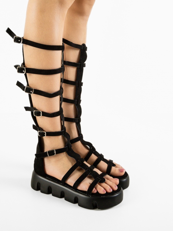 Sandali Neri Gladiator - Img 1