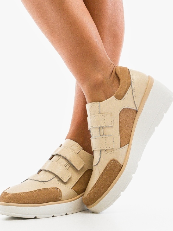 Scarpe casual Beige Cleon - Img 3