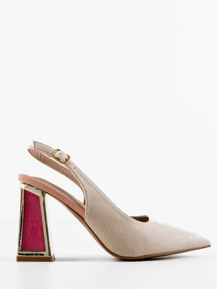 Scarpe da donna Beige Nasim - Img 5
