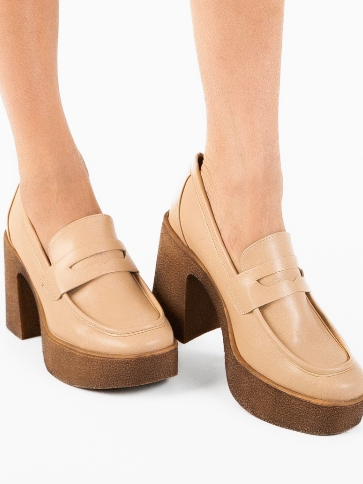 Scarpe da donna Beige Socheat - Img 2