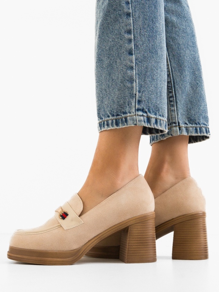 Scarpe da donna Beige Tamlan - Img 2