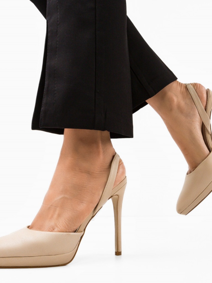 Scarpe da donna Beige Vergoossen - Img 3