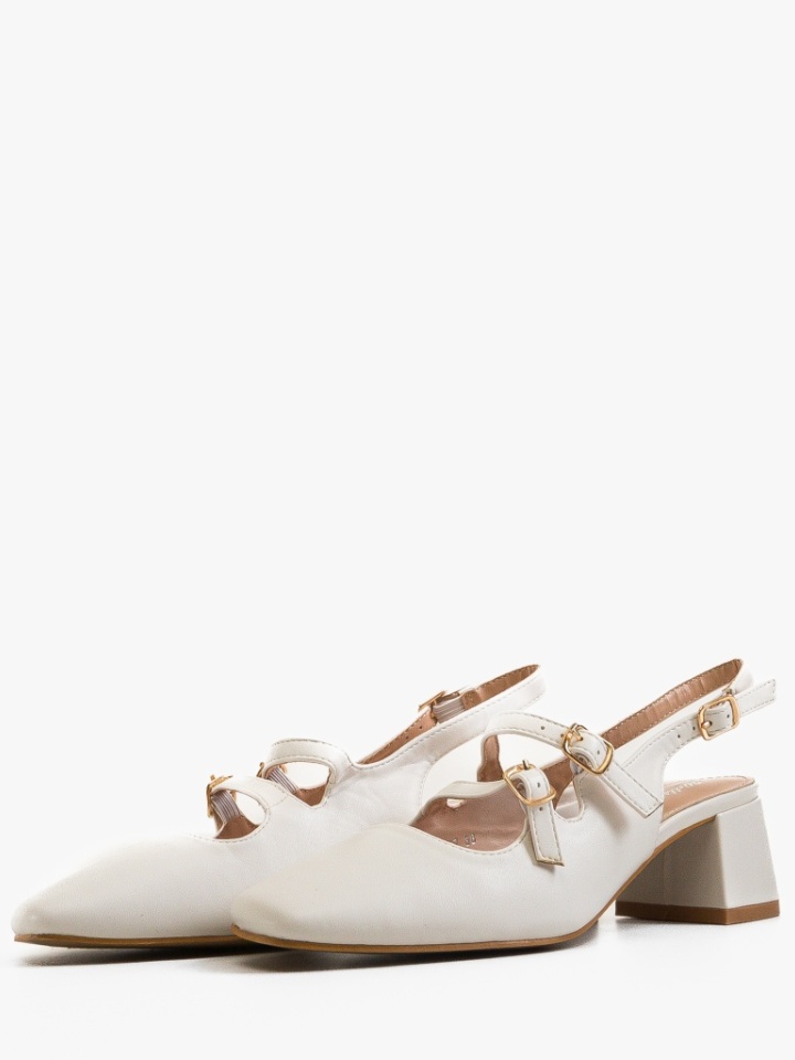 Scarpe da donna Bianche Wiktor - Img 5