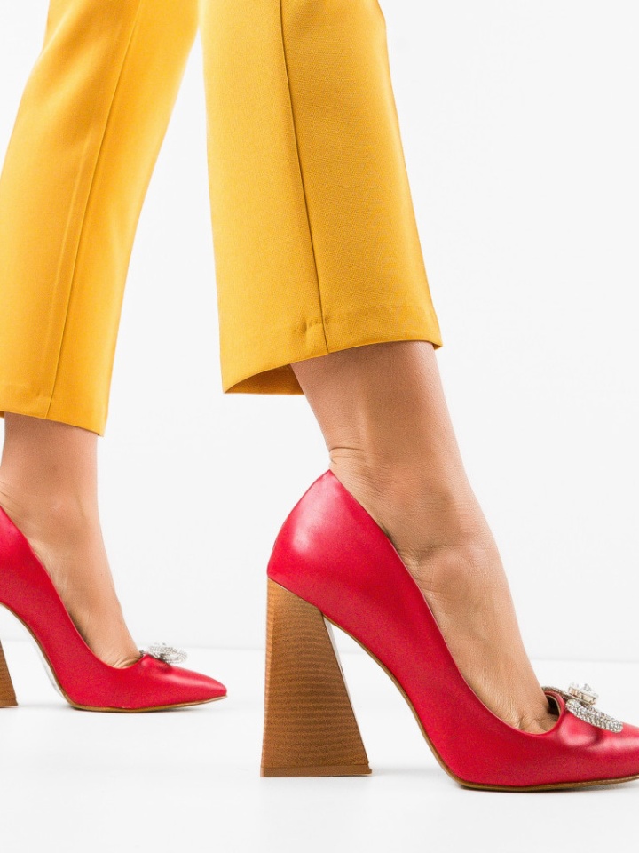 Scarpe da donna Rosse Poplanaj 2 - Img 4