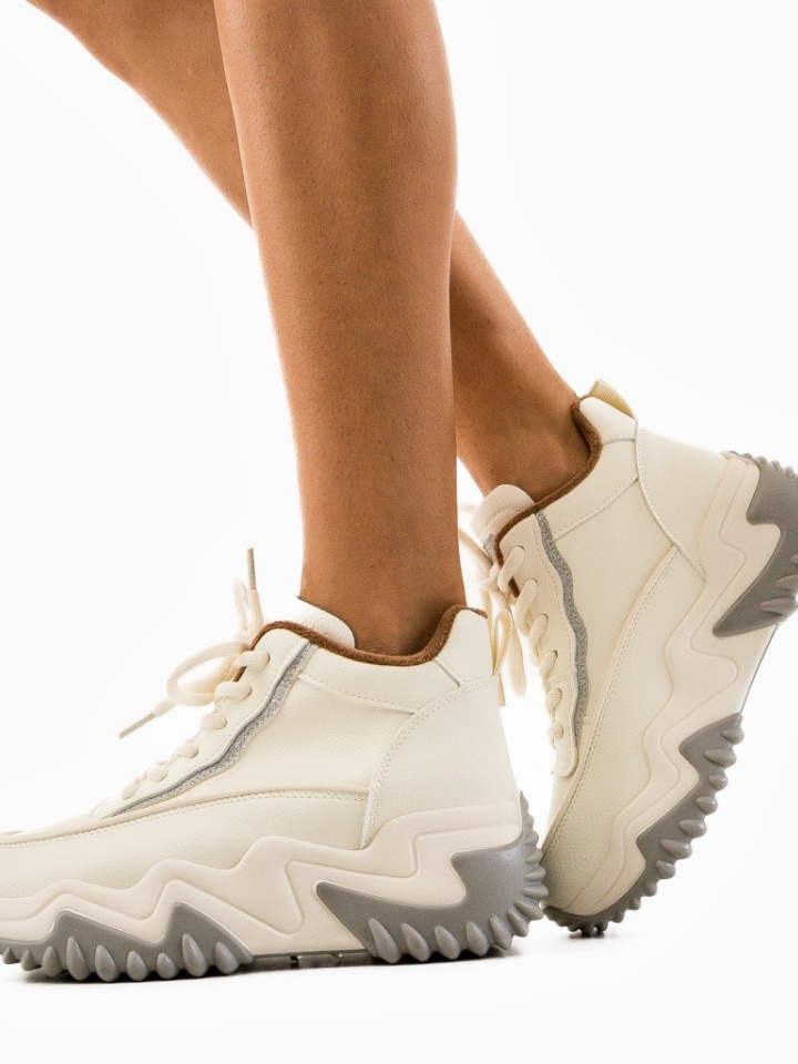 Scarpe sportive Beige Ergyna - Img 4