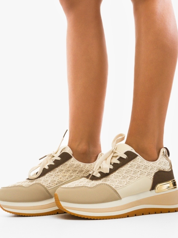 Scarpe sportive Beige Sertom - Img 2