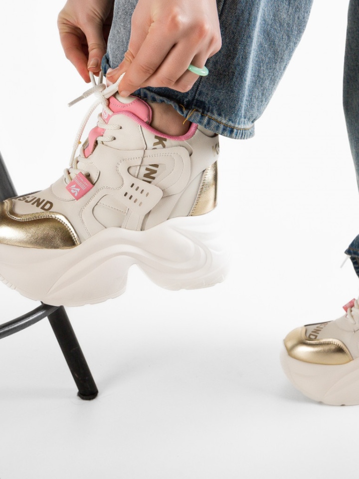 Scarpe sportive Beige Stacee - Img 2