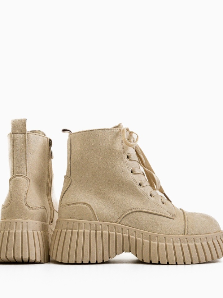 Tronchetti da donna Beige Frocher - Img 6