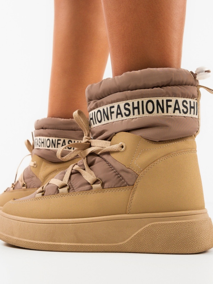Tronchetti da donna Beige Fulgy - Img 1