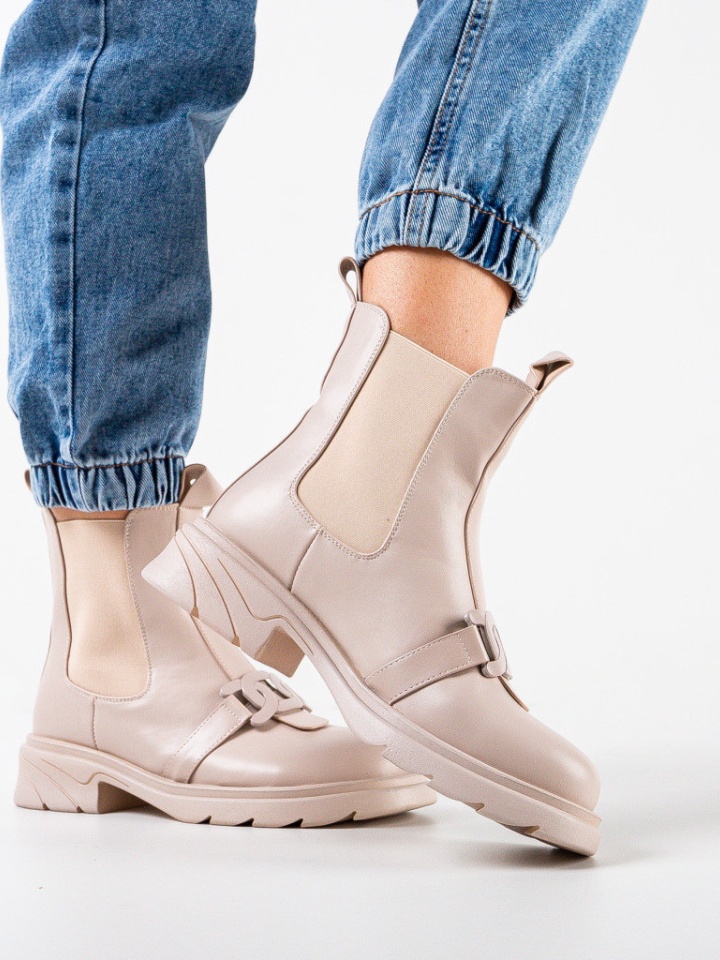 Tronchetti da donna Beige Hunter - Img 1