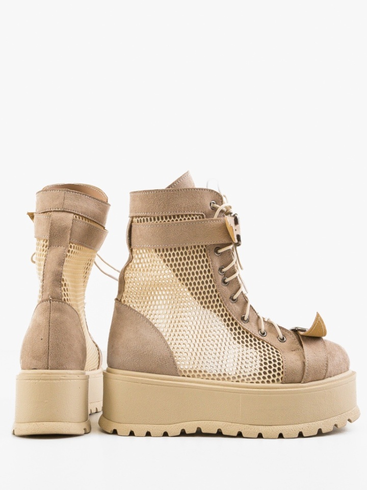 Tronchetti da donna Beige Koron - Img 5