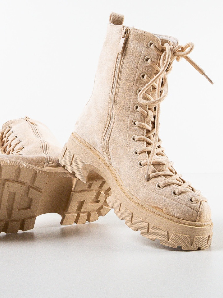 Tronchetti da donna Beige Laza - Img 14