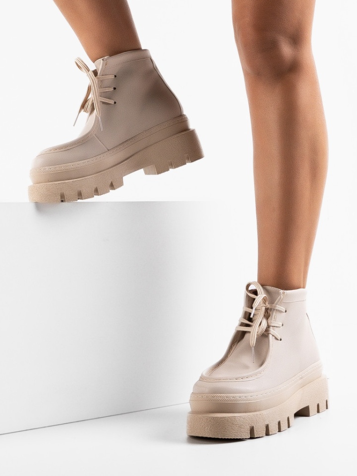 Tronchetti da donna Beige Pissa - Img 3
