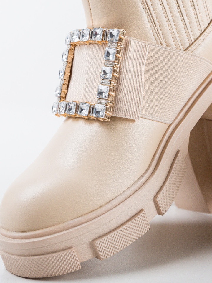 Tronchetti da donna Beige Saara - Img 6